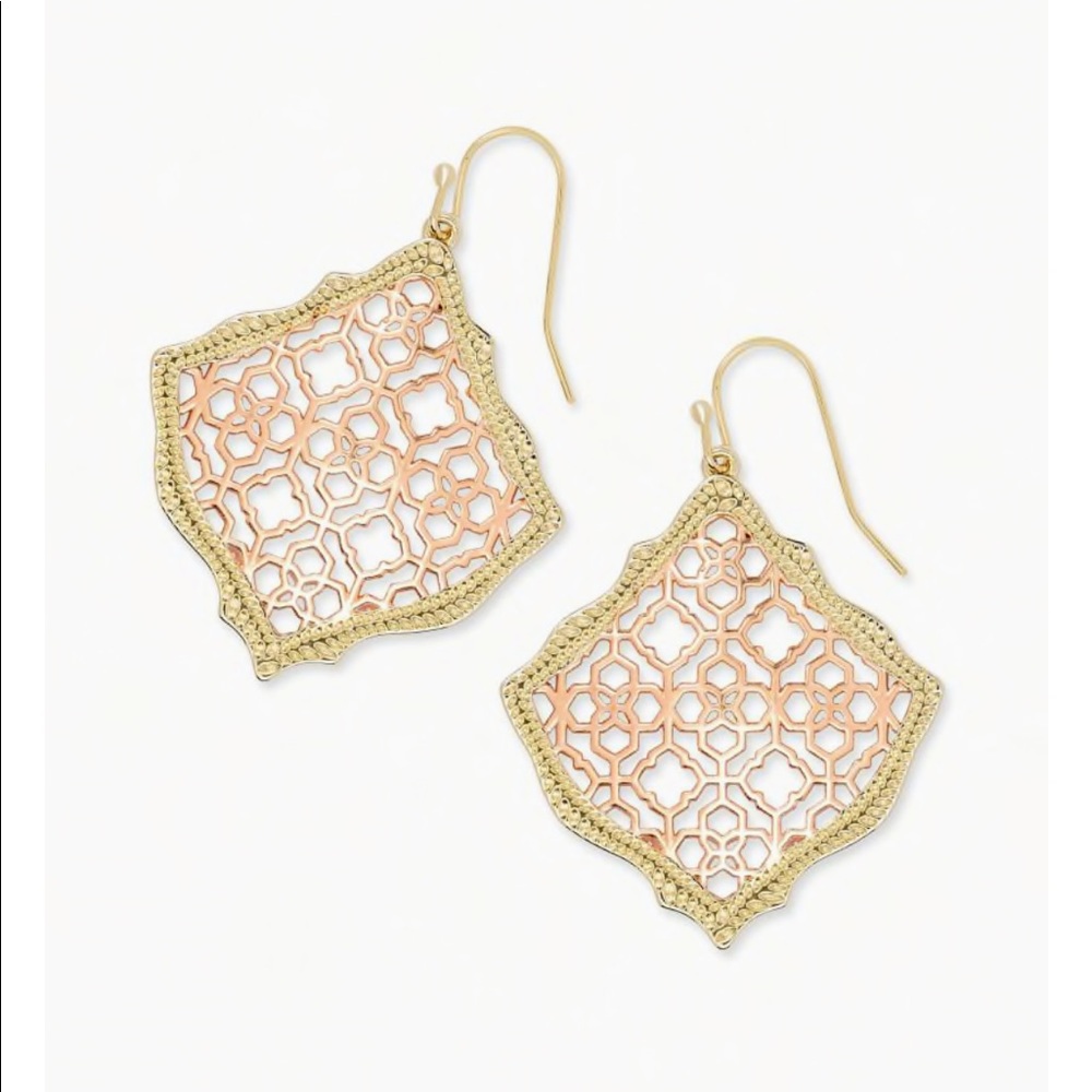 NWT Kirsten earrings in rose gold